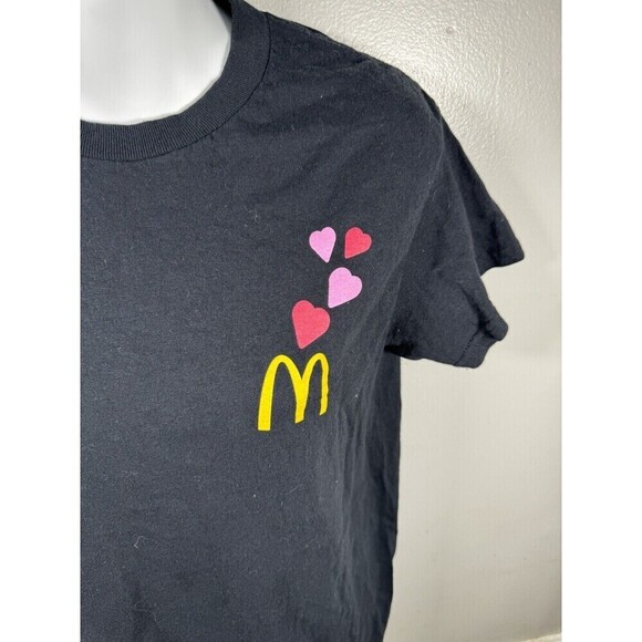 McDonald’s Cardi B Offset 2023 Employee Black T-Shirt Size Small Short Sleeve - Picture 3 of 4